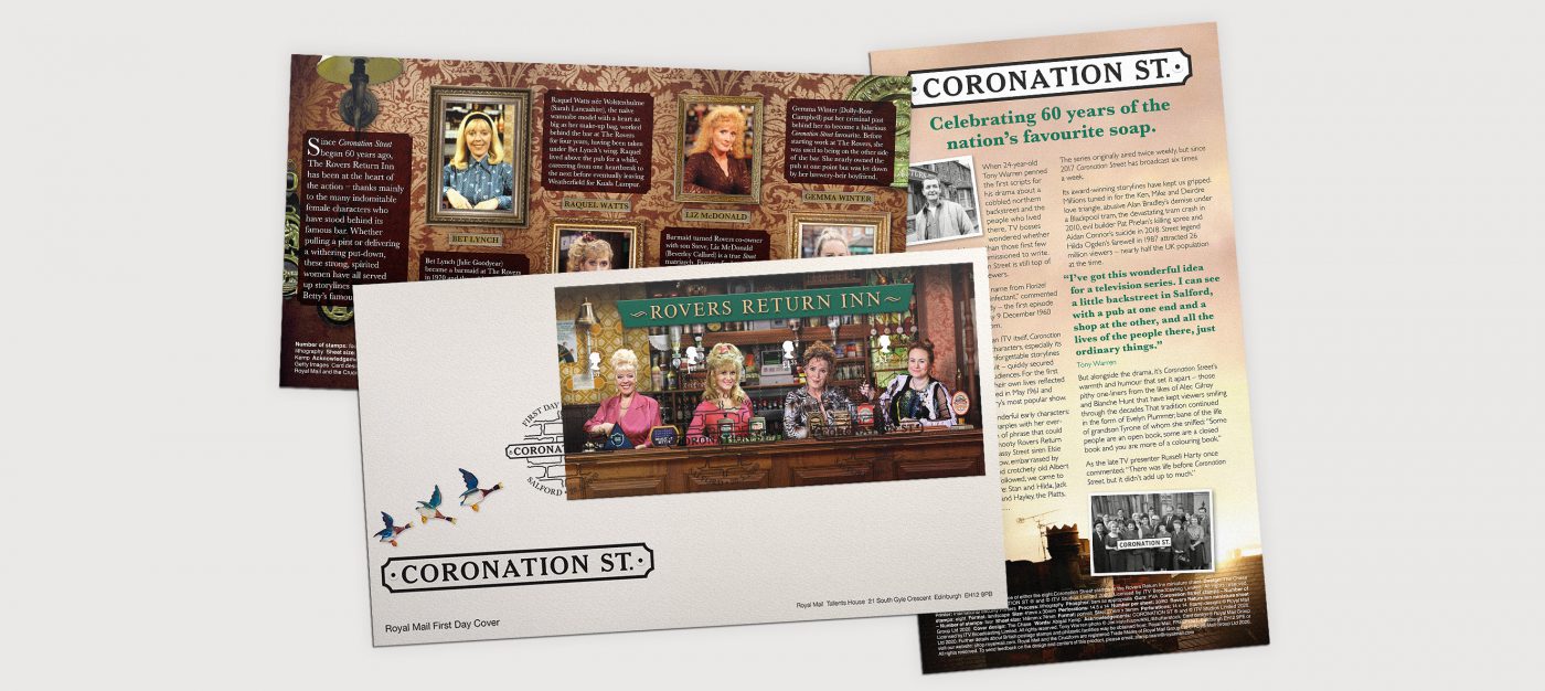 Coronation Street First day cover and inserts